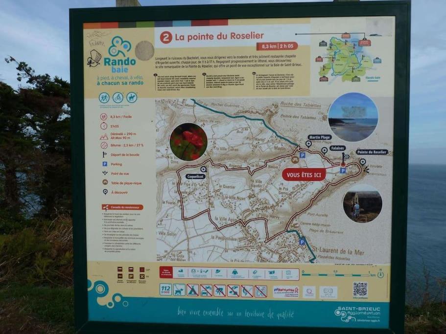Chaumiere Cotiere: Plage A 500M,A Deux Pas Du Gr34 Plérin Esterno foto